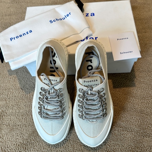 🐼Proenza Schouler City Lug Shoes In White - Size 39 - NWT🐼 - Picture 8 of 8